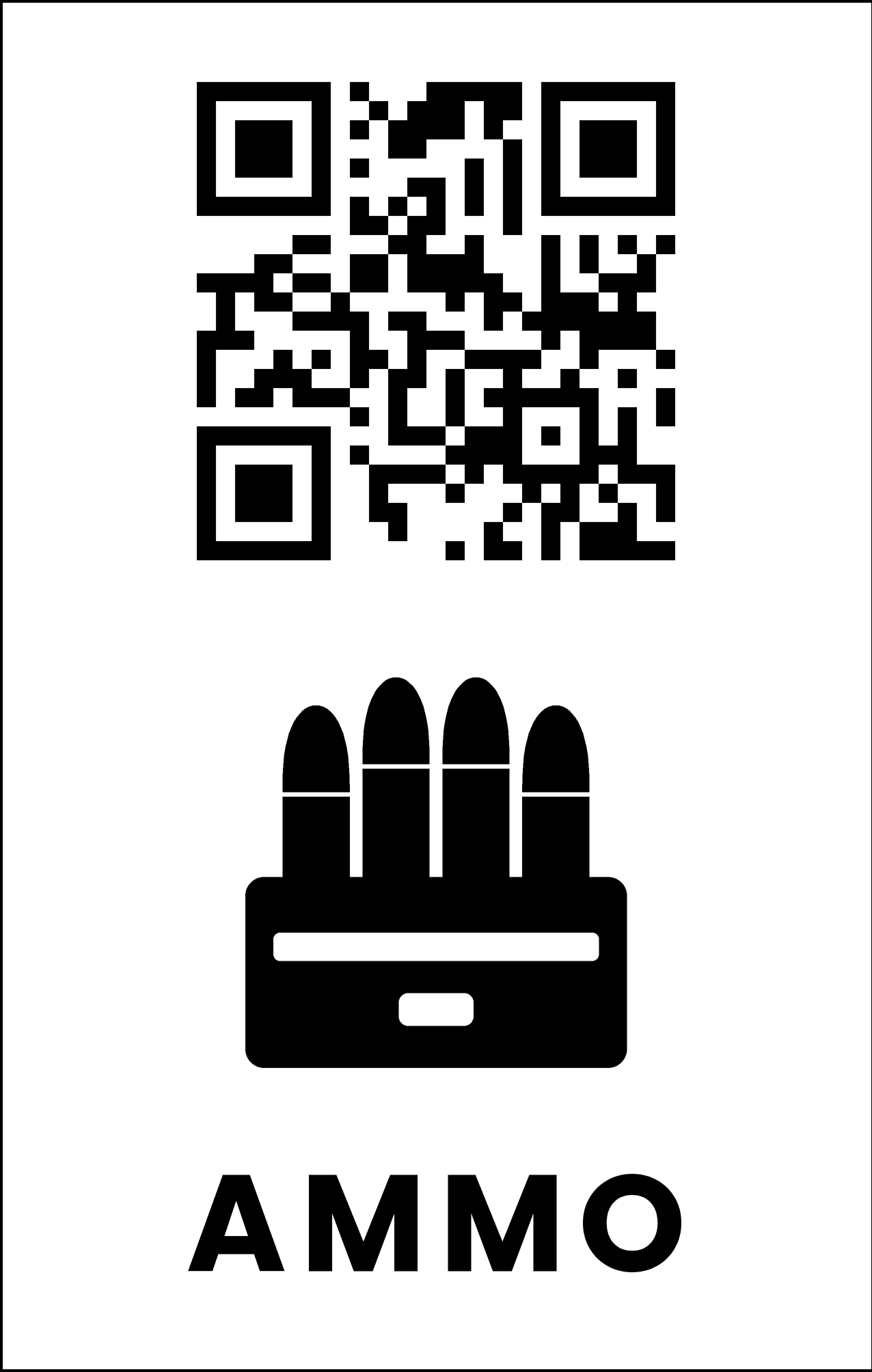 Abgebildete NovaCoil-QR-Karte: ammo