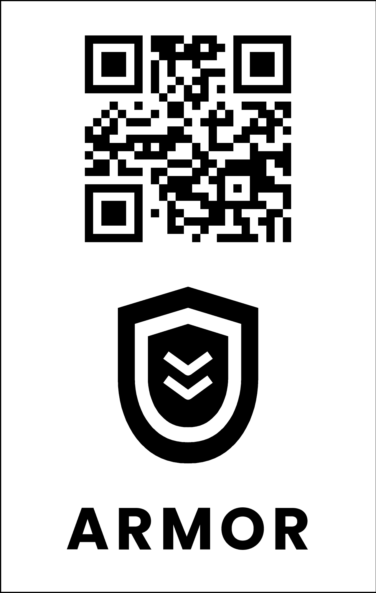 Abgebildete NovaCoil-QR-Karte: armor
